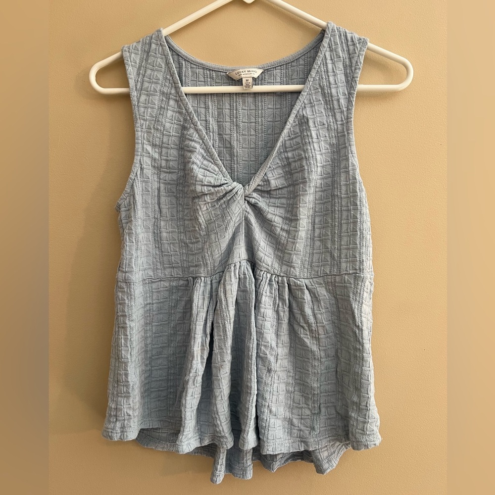 Lucky Brand Twist Front Tank Top